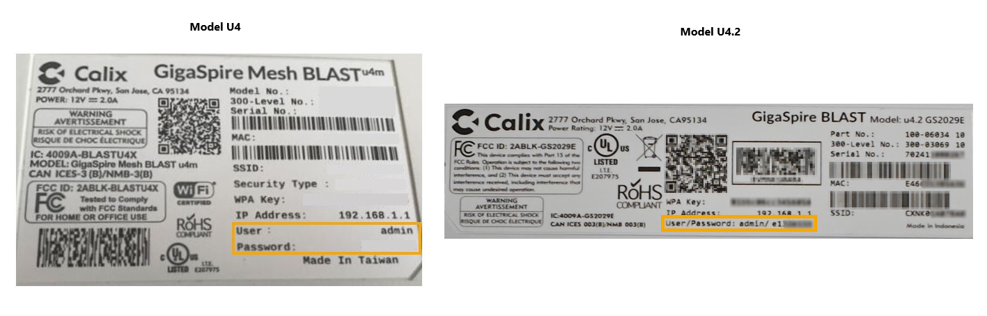 How do I view/change my WiFi settings for the Calix Blast U4/U4.2 ...