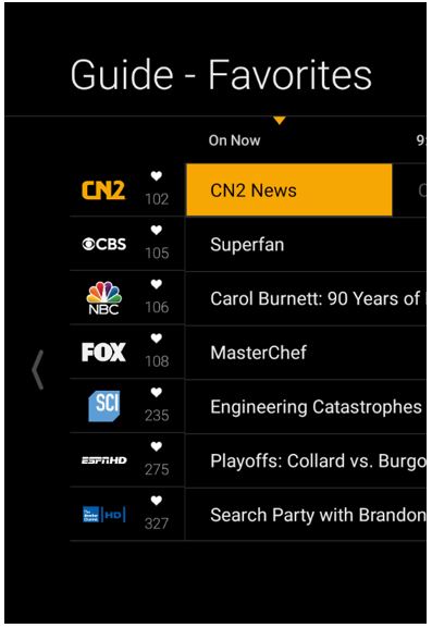 How do I set up Stream TV Favorites?
