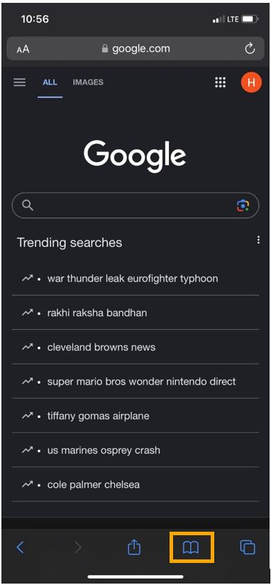 How do I view my browsing history and visited websites?