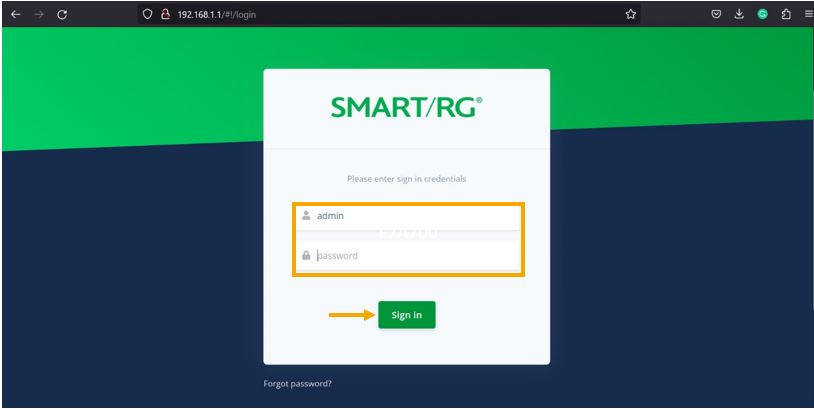 How do I change the WiFi password on the Smart/RG router?