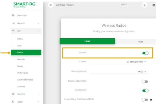 How do I turn my existing router's WiFi off?