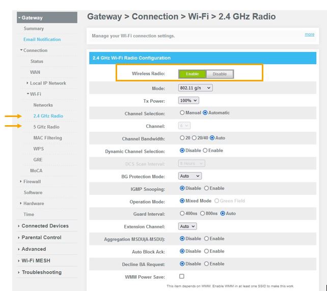 How do I turn my existing router's WiFi off?