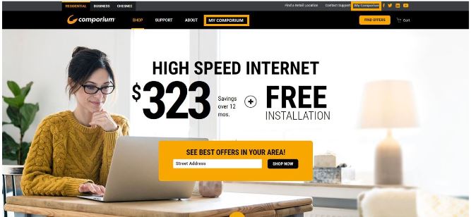 How do I change the My Comporium account username and password?