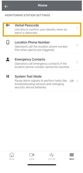 How do I change my passcode for my security system?