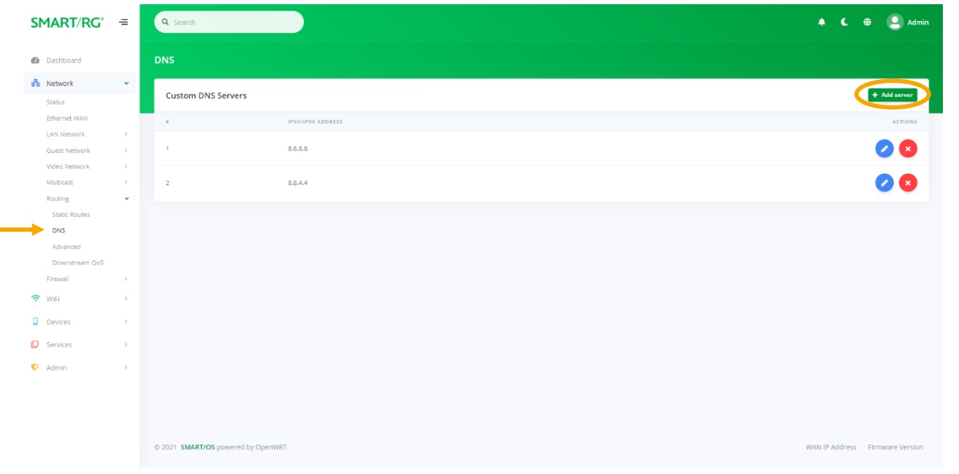 How do I add a Static IP to my Smart RG Router?