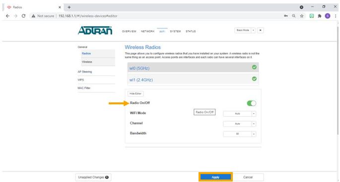 How do I turn my existing router's WiFi off?