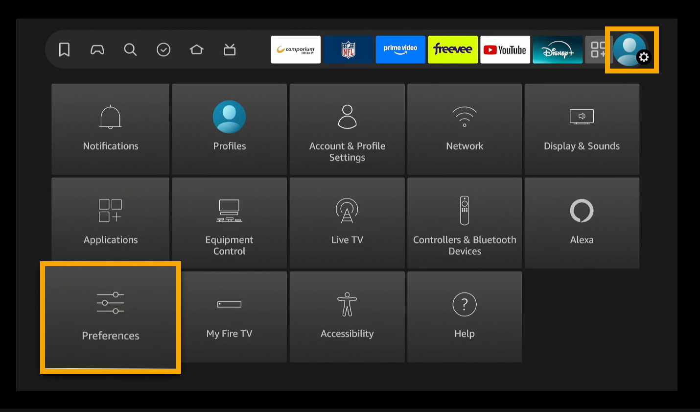 How do I fix the incorrect time on the TV guide for my Amazon firestick?