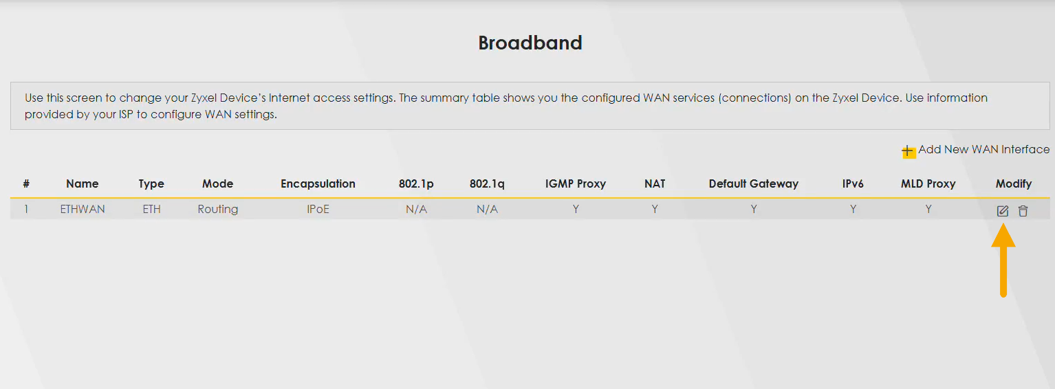 How do I set up my Static IP with a Zyxel router?